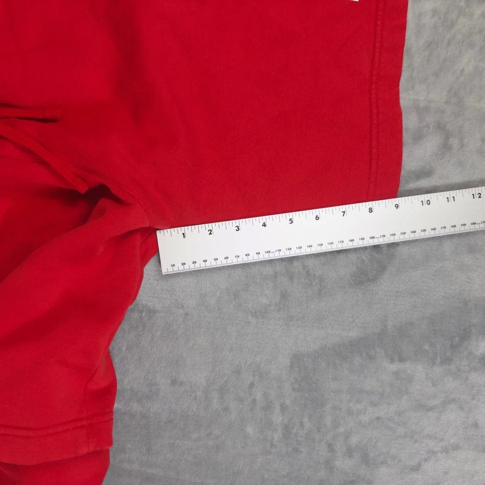 Nike Fleece Shorts Mens Medium Red Just Do It Graphic BV5105-657 Athletic Gym